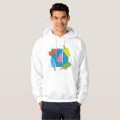 Muster für farbenfrohe Popsicles Hoodie (Vorne ganz)
