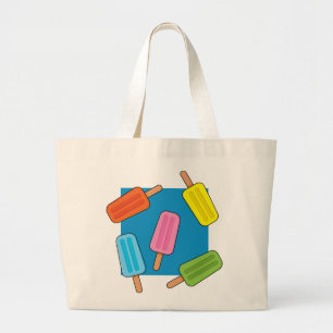 Muster für farbenfrohe Popsicles Jumbo Stoffbeutel