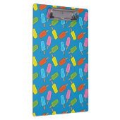 Muster für farbenfrohe Popsicles Klemmbrett (Rechts)