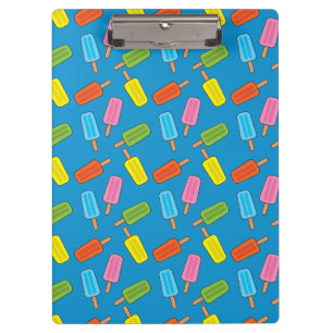 Muster für farbenfrohe Popsicles Klemmbrett