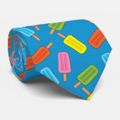 Muster für farbenfrohe Popsicles Krawatte (Gerollt)