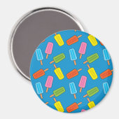 Muster für farbenfrohe Popsicles Magnet (Vorderseite/Rückseite)