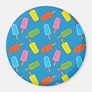 Muster für farbenfrohe Popsicles Magnet