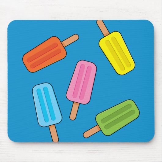 Muster für farbenfrohe Popsicles Mousepad (Vorne)