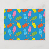 Muster für farbenfrohe Popsicles Postkarte (Vorderseite)