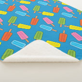 Muster für farbenfrohe Popsicles Sherpadecke (3/4)