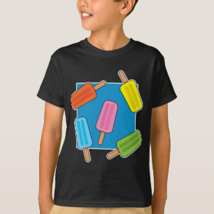 Muster für farbenfrohe Popsicles T-Shirt