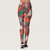 Muster für farbige Blume Leggings (Rückseite)