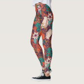 Muster für farbige Blume Leggings (Links)