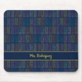 Muster für farbige Multiplikationstabellen Mousepad (Vorne)