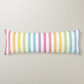 Muster für farbige Rainbow-Streifen Seitenschläferkissen (Vorderseite)