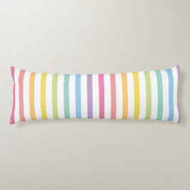 Muster für farbige Rainbow-Streifen Seitenschläferkissen