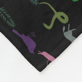 Muster für farbige Retro-Tiere #5 Fleecedecke (Ecke)