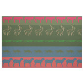 Muster für farbige Retro-Tiere #7 Stoff (Fat Quarter (45,7 x 55,9 cm))