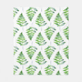 Muster für Fern-Blätter Fleecedecke (Vorderseite)