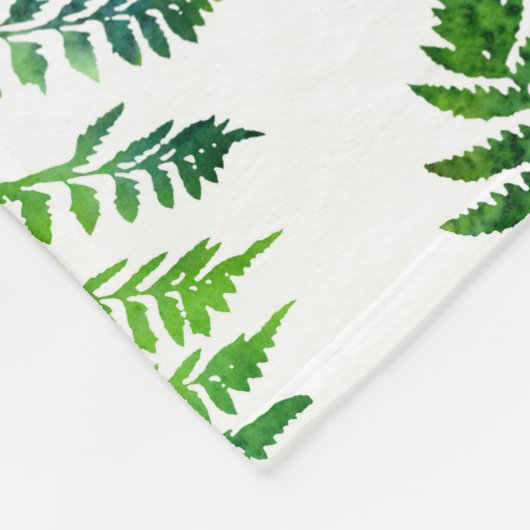 Muster für Fern-Blätter Fleecedecke (Ecke)