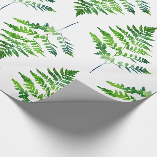 Muster für Fern-Blätter Geschenkpapier (Ecke)