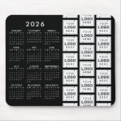 Muster für Firmenlogos 2026 Kalender mit benutzerd Mousepad (Vorne)