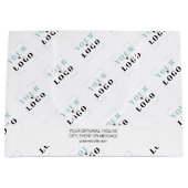 Muster für Firmenlogos mit benutzerdefiniertem Wer Große Geschenktüte (Vorderseite)