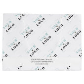 Muster für Firmenlogos mit benutzerdefiniertem Wer Große Geschenktüte (Rückseite)