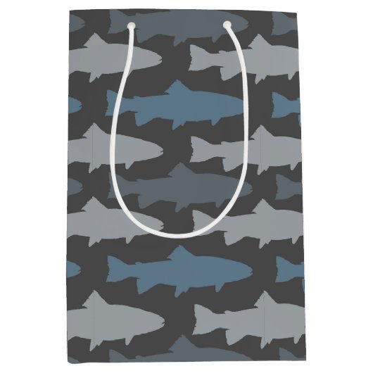 Muster für Fischen von Lures Mittlere Geschenktüte (Vorderseite)