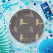 Muster für Fischen von Lures Pappteller (Party)