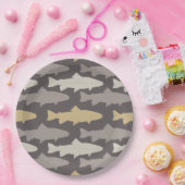 Muster für Fischen von Lures Pappteller (Party)