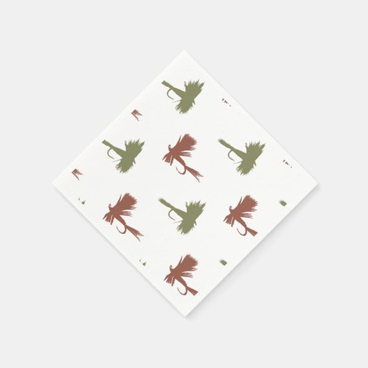 Muster für Fischen von Lures Serviette (Ecke)