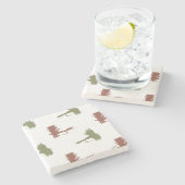 Muster für Fischen von Lures Steinuntersetzer (Seitenansicht)