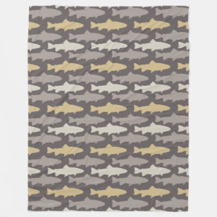 Muster für Fischfang Fleecedecke