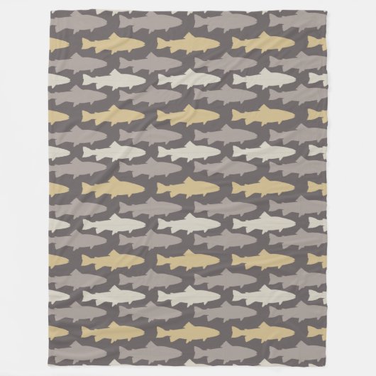 Muster für Fischfang Fleecedecke (Vorderseite)