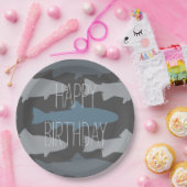 Muster für Fischfang Pappteller (Party)