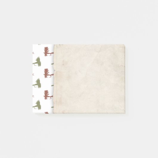 Muster für Fischfang Post-it Klebezettel (Vorderseite)