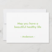 Muster für flache grüne Punkte und Ovale Karte (Vorderseite)