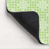 Muster für flache grüne Punkte und Ovale Mousepad (Ecke)