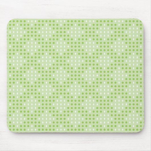 Muster für flache grüne Punkte und Ovale Mousepad (Vorne)
