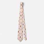 Muster für flache Herbstfälle/Herbsttiere Krawatte (Vorderseite)