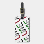 Muster für Flaggentypografie in den Vereinigten Ar Gepäckanhänger (Vorderseite vertikal)