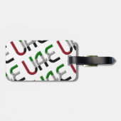 Muster für Flaggentypografie in den Vereinigten Ar Gepäckanhänger (Rückseite horizontal)