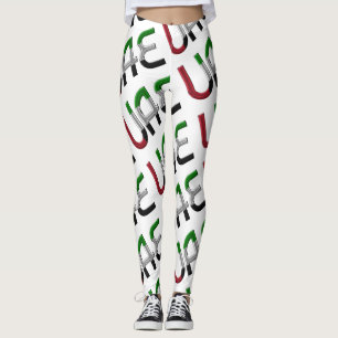 Muster für Flaggentypografie in den Vereinigten Ar Leggings