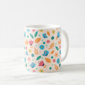Muster für Flora und Fauna Kaffeetasse (VorderseiteRechts)