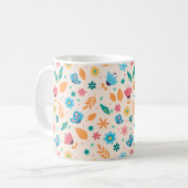 Muster für Flora und Fauna Kaffeetasse (Vorderseite Links)