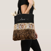 Muster für Flora und Leopard Tasche (Von Nahem)