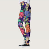 Muster für florale exotische Blume-23004 Leggings (Links)