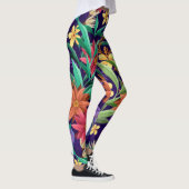 Muster für florale exotische Blume-23004 Leggings (Rechts)