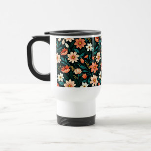 Muster für florale exotische Blume-24190 Reisebecher
