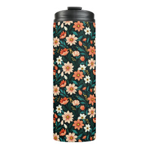 Muster für florale exotische Blume-24190 Thermosbecher