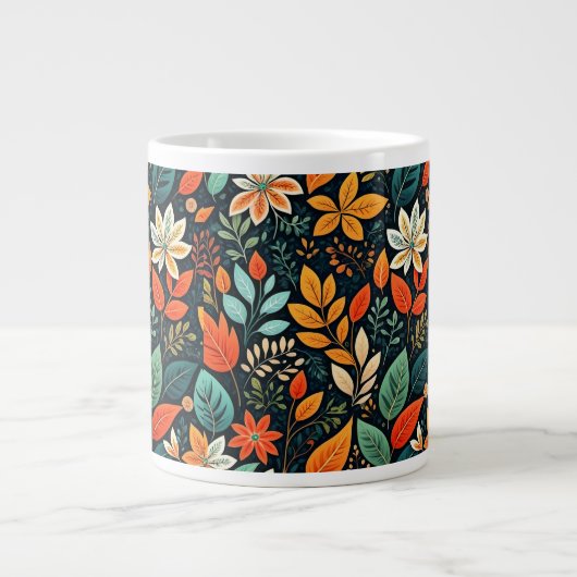 Muster für florale exotische Blume-24193 Jumbo-Tasse (Vorderseite)
