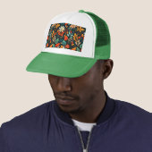 Muster für florale exotische Blume-24193 Truckerkappe (Beispiel)