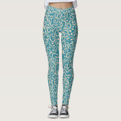 Muster für florale Kunst Leggings (Vorderseite)